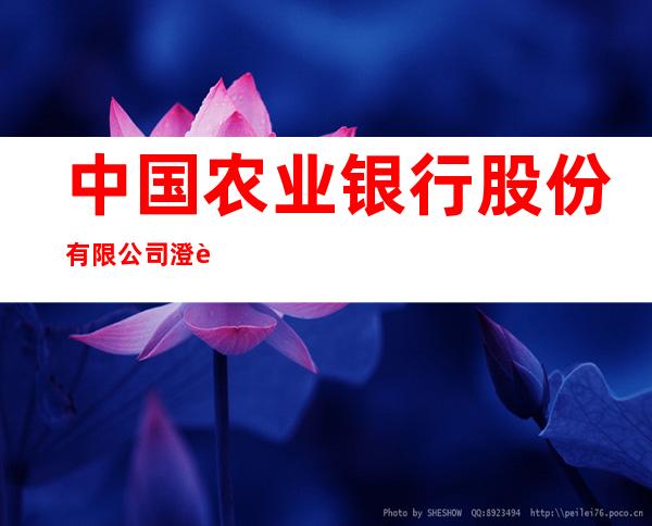 中国农业银行股份有限公司澄迈马村分理处