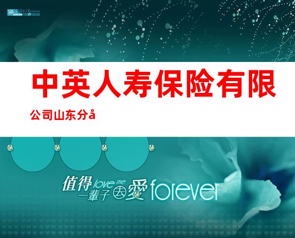 中英人寿保险有限公司山东分公司