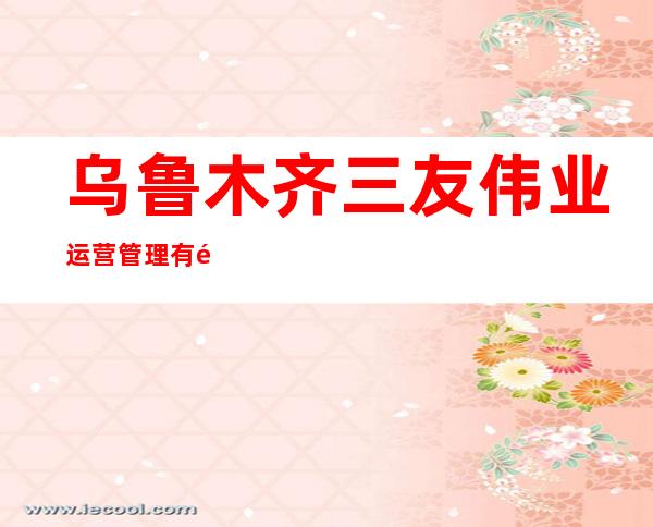 乌鲁木齐三友伟业运营管理有限公司