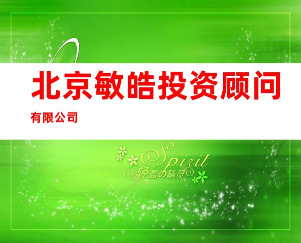 北京敏皓投资顾问有限公司