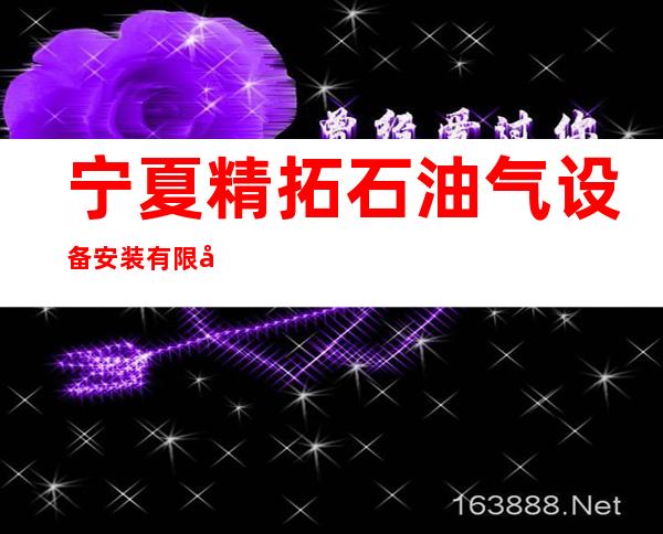 宁夏精拓石油气设备安装有限公司