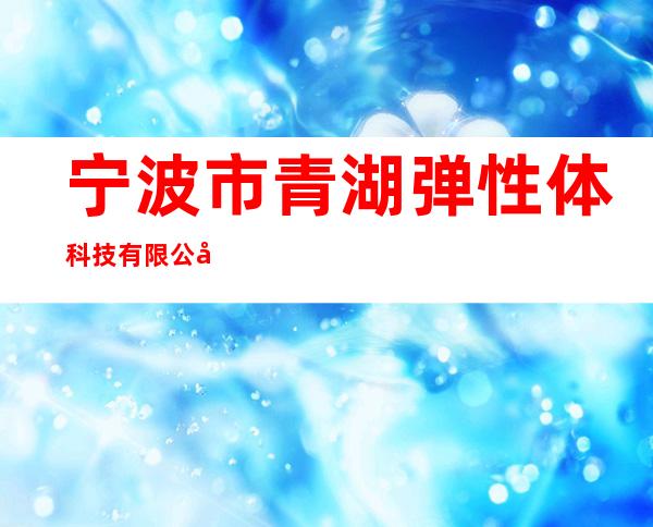 宁波市青湖弹性体科技有限公司广东办事处