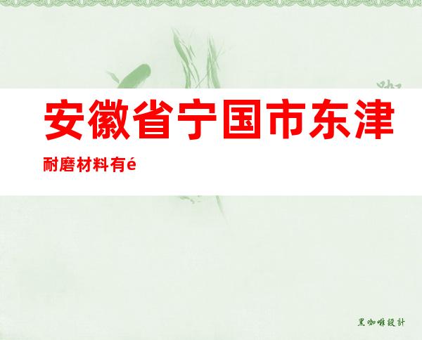 安徽省宁国市东津耐磨材料有限公司销售部