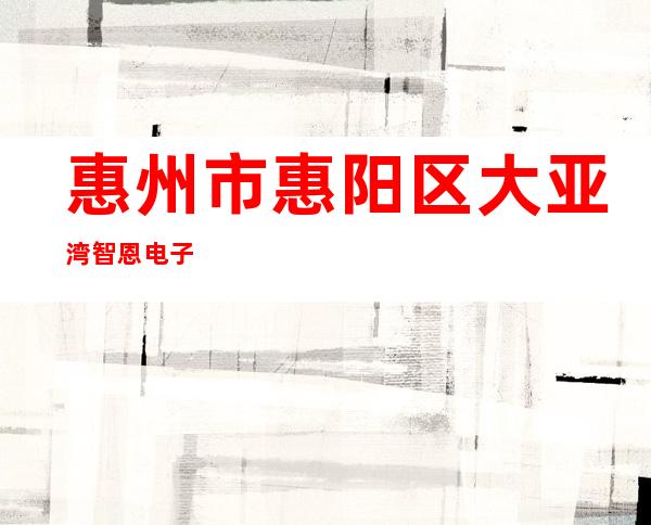 惠州市惠阳区大亚湾智恩电子