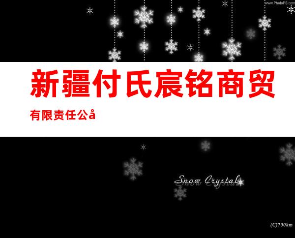 新疆付氏宸铭商贸有限责任公司