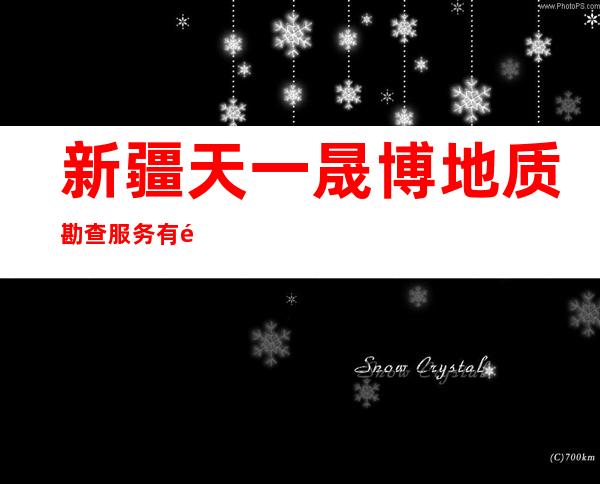 新疆天一晟博地质勘查服务有限责任公司