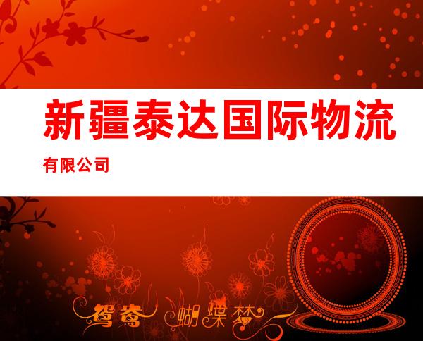 新疆泰达国际物流有限公司