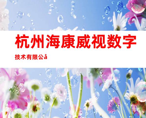 杭州海康威视数字技术有限公司济南分公司