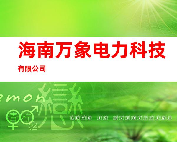 海南万象电力科技有限公司