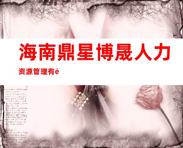 海南鼎星博晟人力资源管理有限公司