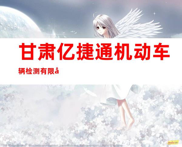 甘肃亿捷通机动车辆检测有限公司