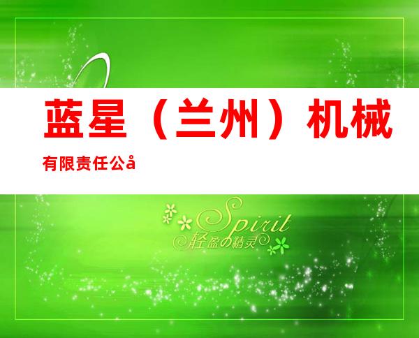 蓝星（兰州）机械有限责任公司